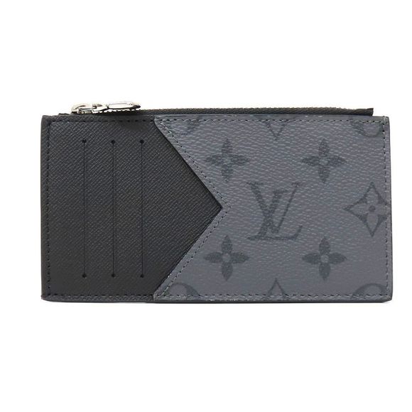 Louis Vuitton Reverse Card Black Coin Eclipse Holder Monogram - Picture 1 of 8